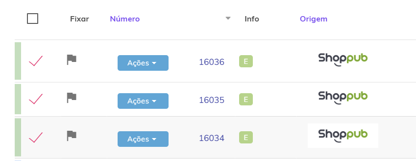 Selecionar pedidos pagos