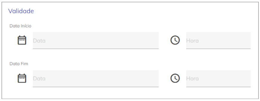 Configuração de frete e desconto
