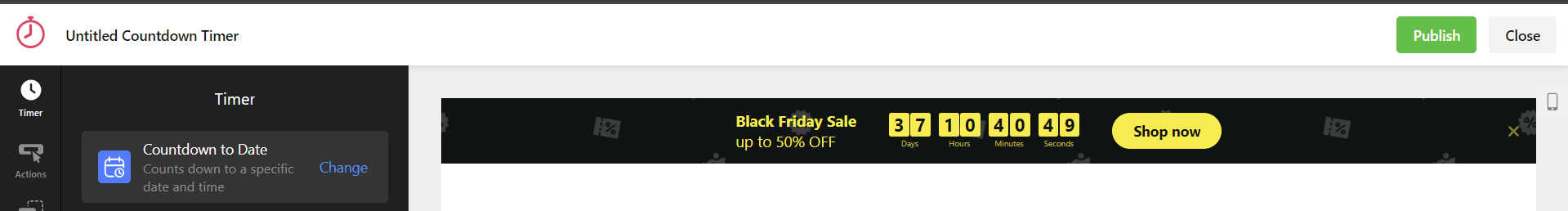 Publicar widget
