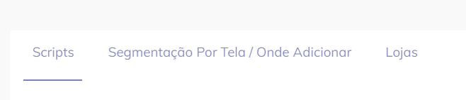 Segmentação por tela