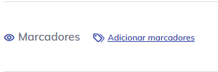 Botão Adicionar Marcadores dentro do pedido.